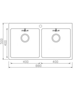 Chậu rửa bát Konox Unico 8850