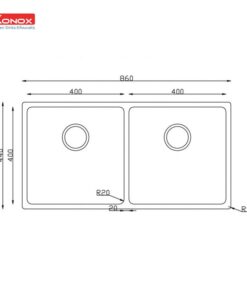 Chậu rửa bát Konox Turkey Sink Vigo 8644