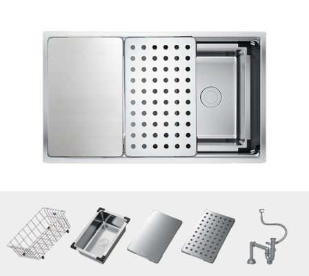 Chậu rửa bát chống xước Konox KN8644SU Dekor