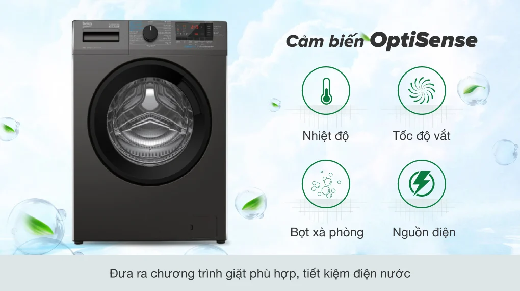Máy giặt Beko 9 kg WCV9614XB0STS