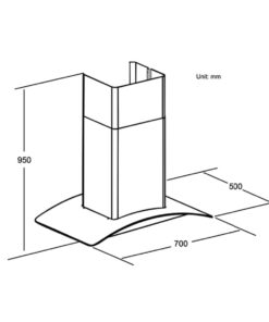 Máy hút mùi kính cong Spelier SP 651G