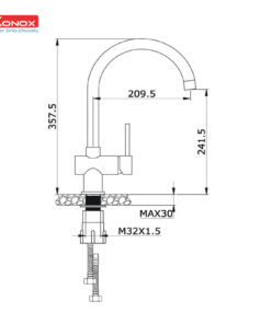 Vòi rửa bát Konox KN1206