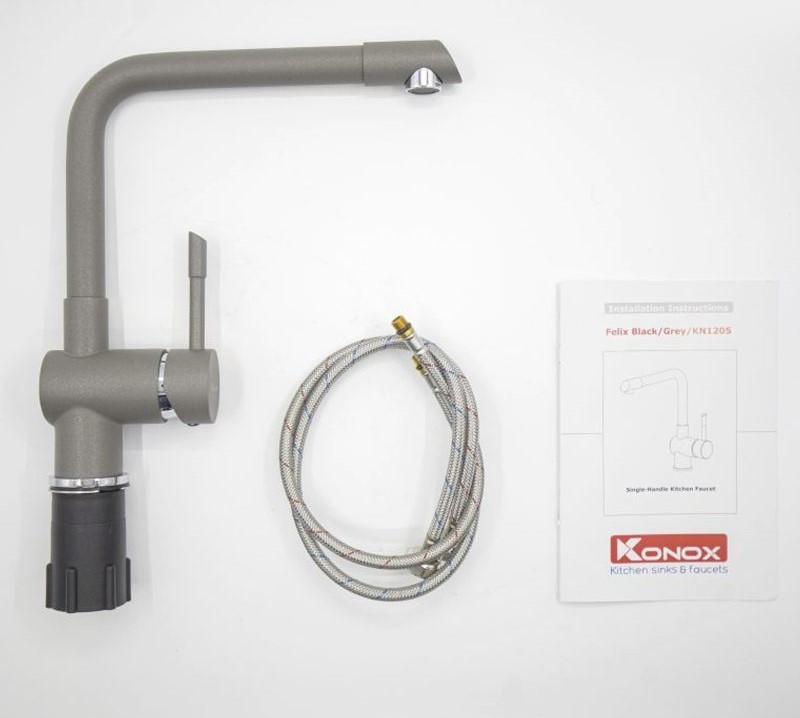 Vòi rửa bát Konox Felix Grey Vòi rửa bát Konox Felix Grey