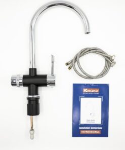 Vòi rửa bát ba đường nước Konox Trim-Water Black