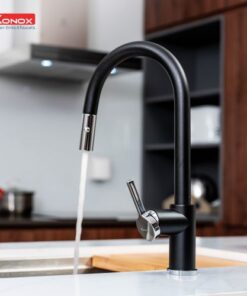 Vòi rửa bát dây rút Konox ALTO BLACK