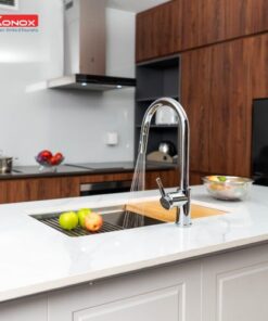 Vòi rửa bát dây rút Konox Alto Nickel Vòi rửa bát dây rút Konox Alto Nickel