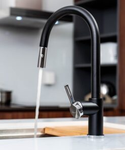 Vòi rửa bát dây rút Konox ALTO BLACK