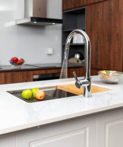 Vòi rửa bát dây rút Konox Alto Nickel