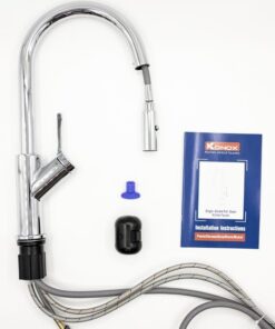 Vòi rửa bát dây rút Konox Ponte Chrome