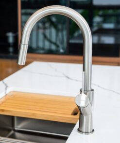 Vòi rửa bát dây rút Konox Ponte Nickel