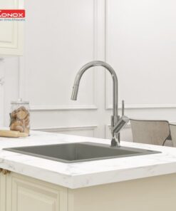Vòi rửa bát dây rút Konox Ponte Chrome