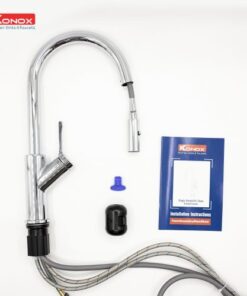 Vòi rửa bát dây rút Konox Ponte Chrome
