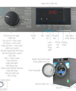 Máy giặt Beko Inverter 9kg WCV9614XB0STM