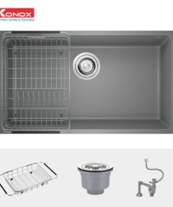Chậu rửa bát Konox Granite Sink Naros 760S Grey