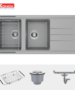 Chậu rửa bát Konox Granite Sink Phoenix 1160 Grey