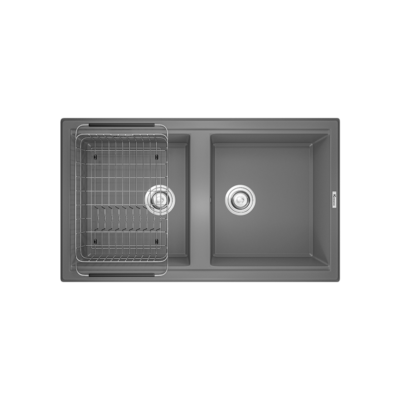 Chậu rửa bát Konox Granite Sink Phoenix Smart 860 Grey Chậu rửa bát Konox Granite Sink Phoenix Smart 860 Grey