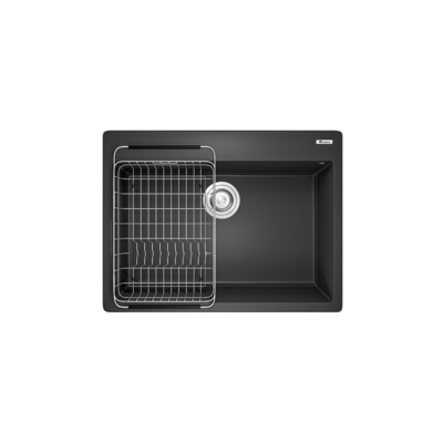 Chậu rửa bát Konox Granite Sink Ruvita 680 Black