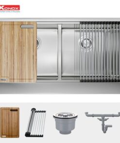 Chậu rửa bát Konox Workstation Sink – Apron Sink KN8751DA Retta