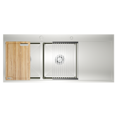 Chậu rửa bát Konox Workstation Sink – Topmount Sink KN11650TD – Bàn phải