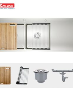 Chậu rửa bát Konox Workstation Sink – Topmount Sink KN11650TD – Bàn phải