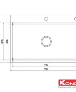 Chậu rửa bát Konox KN7650TS