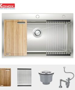 Chậu rửa bát Konox KN8050TS(full phụ kiện)