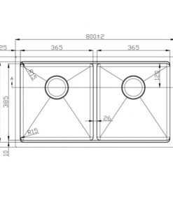 Chậu rửa bát Konox Workstation Sink – Undermount Sink KN8046DUB
