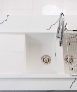 Chậu rửa bát Konox Granite Sink Livello Smart 1160 – White Silver