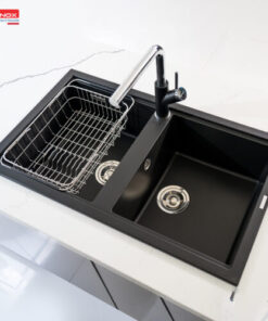 Chậu rửa bát Konox Granite Sink Phoenix Smart 860 – Black