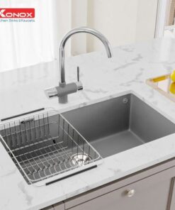 Chậu rửa bát Konox Granite Sink Naros 760S Grey