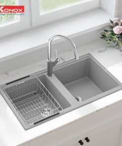 Chậu rửa bát Konox Granite Sink Phoenix 860 – Grey