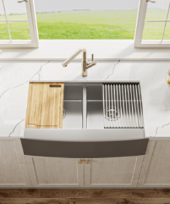 Chậu rửa bát Konox Workstation Sink – Apron Sink KN8751DA Curve