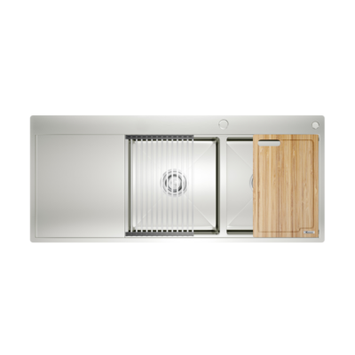 Chậu rửa bát Konox Workstation Sink – Topmount Sink KN11650TD – Bàn trái