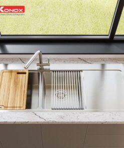 Chậu rửa bát Konox Workstation Sink – Topmount Sink KN11650TD – Bàn phải
