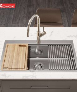 Chậu rửa bát Konox KN8050TS(full phụ kiện)