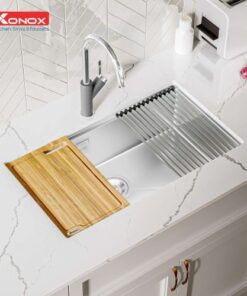Chậu rửa bát Konox KN8046SU(full phụ kiện)