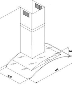 Máy hút mùi kính cong Spelier SP 652GT