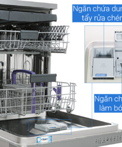 Máy rửa bát độc lập 14 bộ Beko DFN28424X