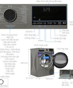 Máy sấy quần áo bơm nhiệt Beko 9kg B3T4329M