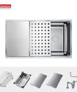 Chậu rửa bát chống xước Konox Workstation Sink – Undermount Sink KN7644SU Dekor