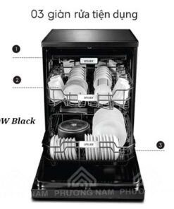 Máy rửa bát 15 bộ SP 15DW B/HA (đen)