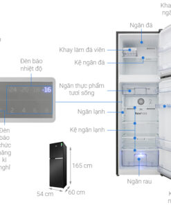 Tủ lạnh ngăn đá trên 2 cánh Beko Inverter 270 lít RDNT271I50VWB