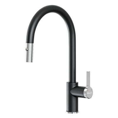 Vòi rửa bát dây rút Konox ALTO BLACK