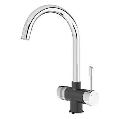 Vòi rửa bát ba đường nước Konox Trim-Water Black