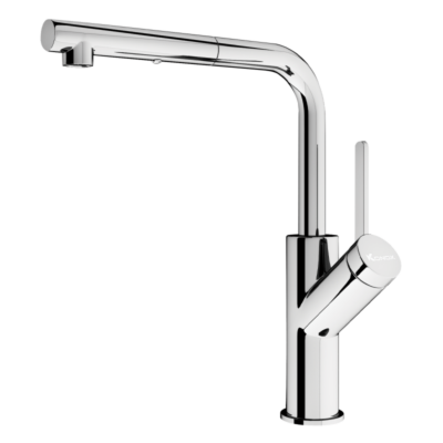 Vòi rửa bát dây rút Konox Artan Chrome