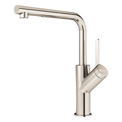 Vòi rửa bát dây rút Konox Artan Nickel