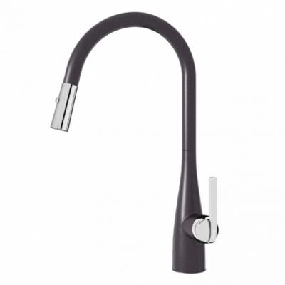 Vòi rửa bát rút dây Konox Curva Black Vòi rửa bát rút dây Konox Curva Black