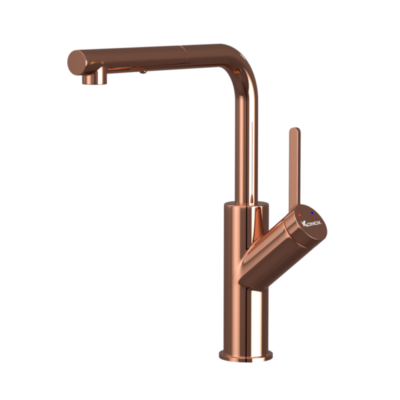 Vòi rửa bát dây rút Konox Artan Rose Gold