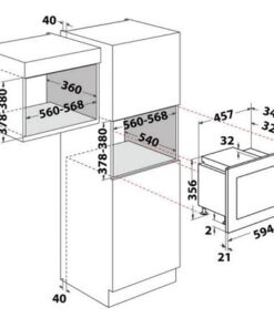 Lò vi sóng âm tủ Beko BMGB 25333 BG