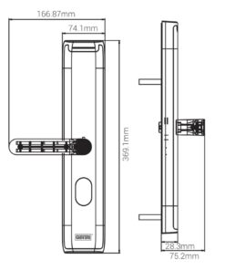 Khóa điện tử cửa gỗ GIOVANI GSL-A3